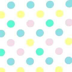 Pastel Polka Dot Plastic Table Covers | 12 Pack - 54 In. x 108 In.