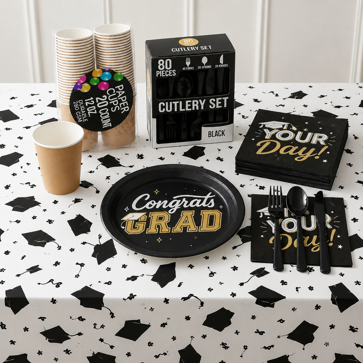 Signature Success "Congrats Grad" Party Kit | For 20 Guests