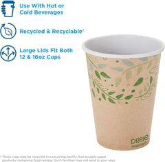 Dixie ecosmart 12 Oz. 100% recycled fiber paper hot cups 1 Bag Of 50 count