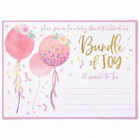 "It's a Girl" Deluxe Baby Shower Invitation