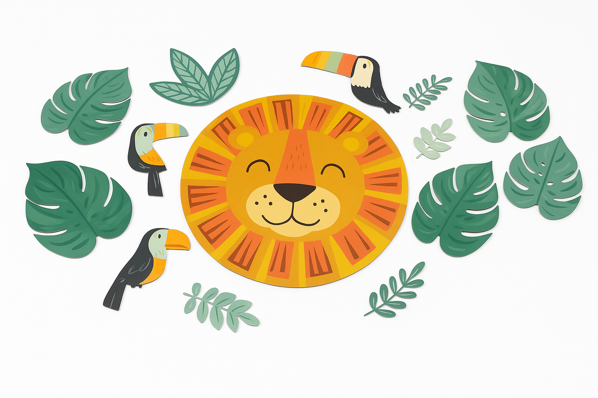 Get Wild Jungle Birthday Wall Decoration Kit