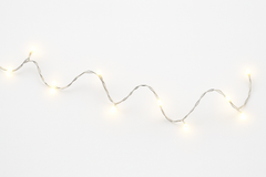White Fairy LED String Lights - Battery Operated, 5.5 ft