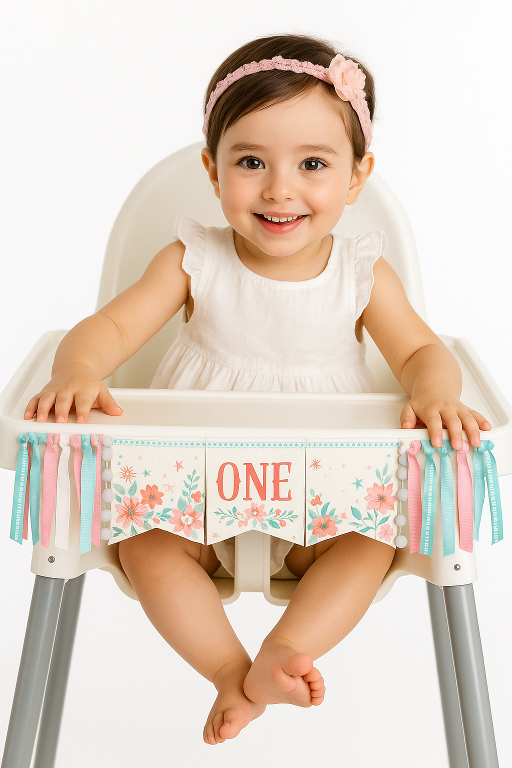 Free Spirit High Chair Decoration for Baby's First Birthday