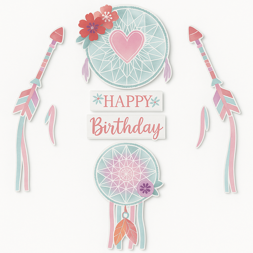 Free Spirit 3D Backdrop for Baby's First Birthday