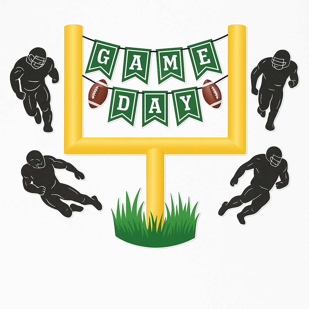 Ultimate Game Day Football Wall Decor Kit