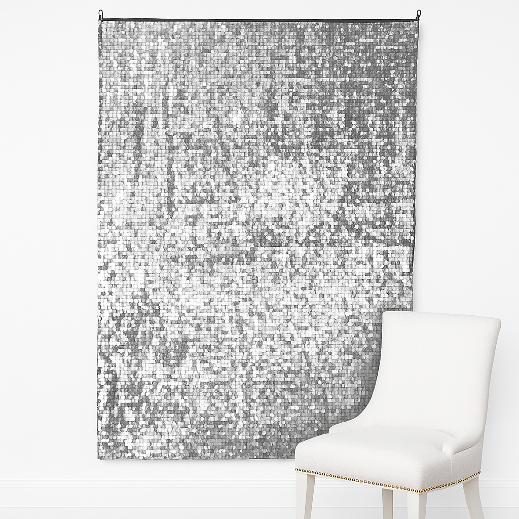 Silver Sequin Backdrop Scene Setter