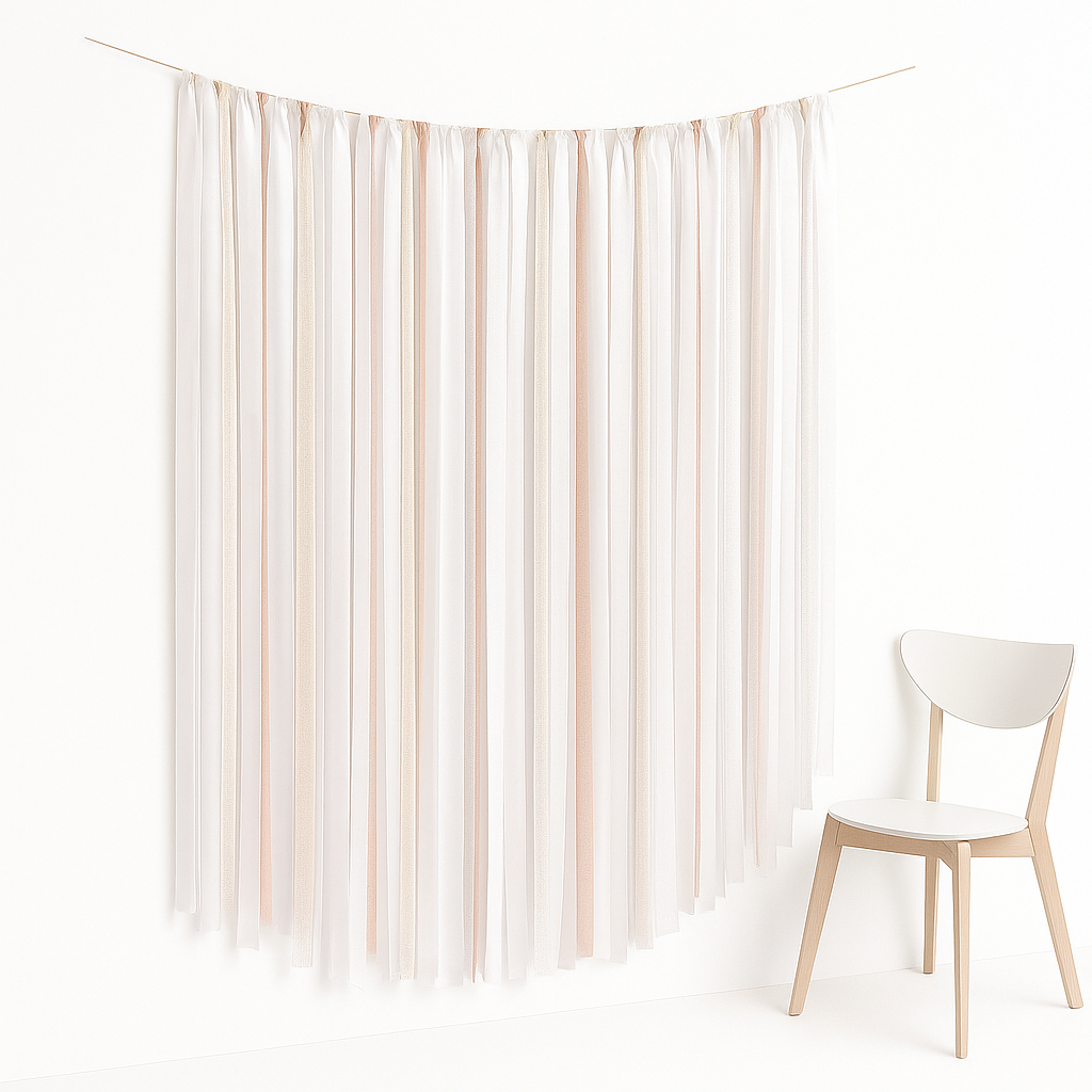 Elegant Fringe Fabric Backdrop for Weddings