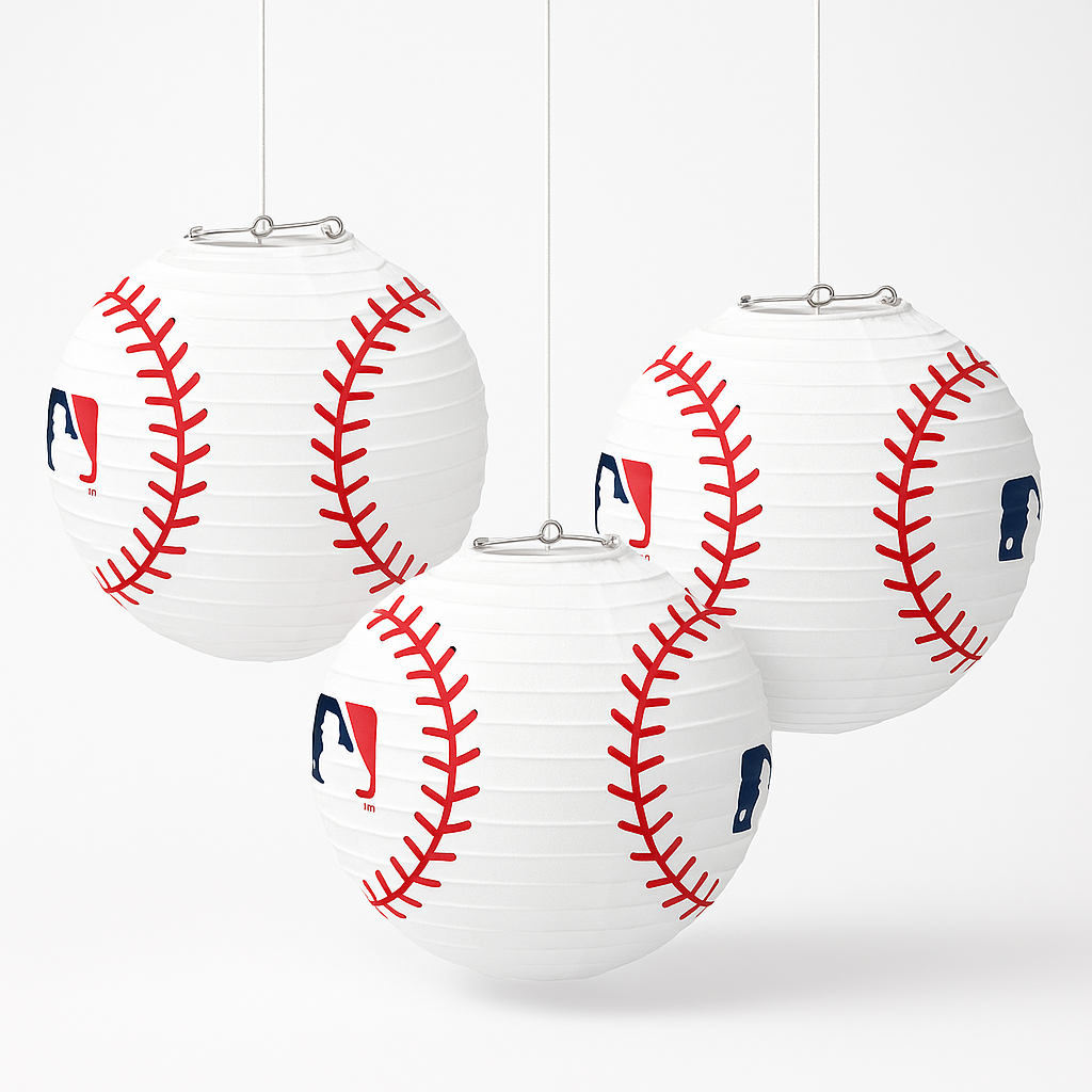 Major League Baseball Paper Lanterns - 3 Pack