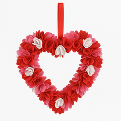 Heart-Shaped Valentine‚Äôs Day Foam Floral Wreath