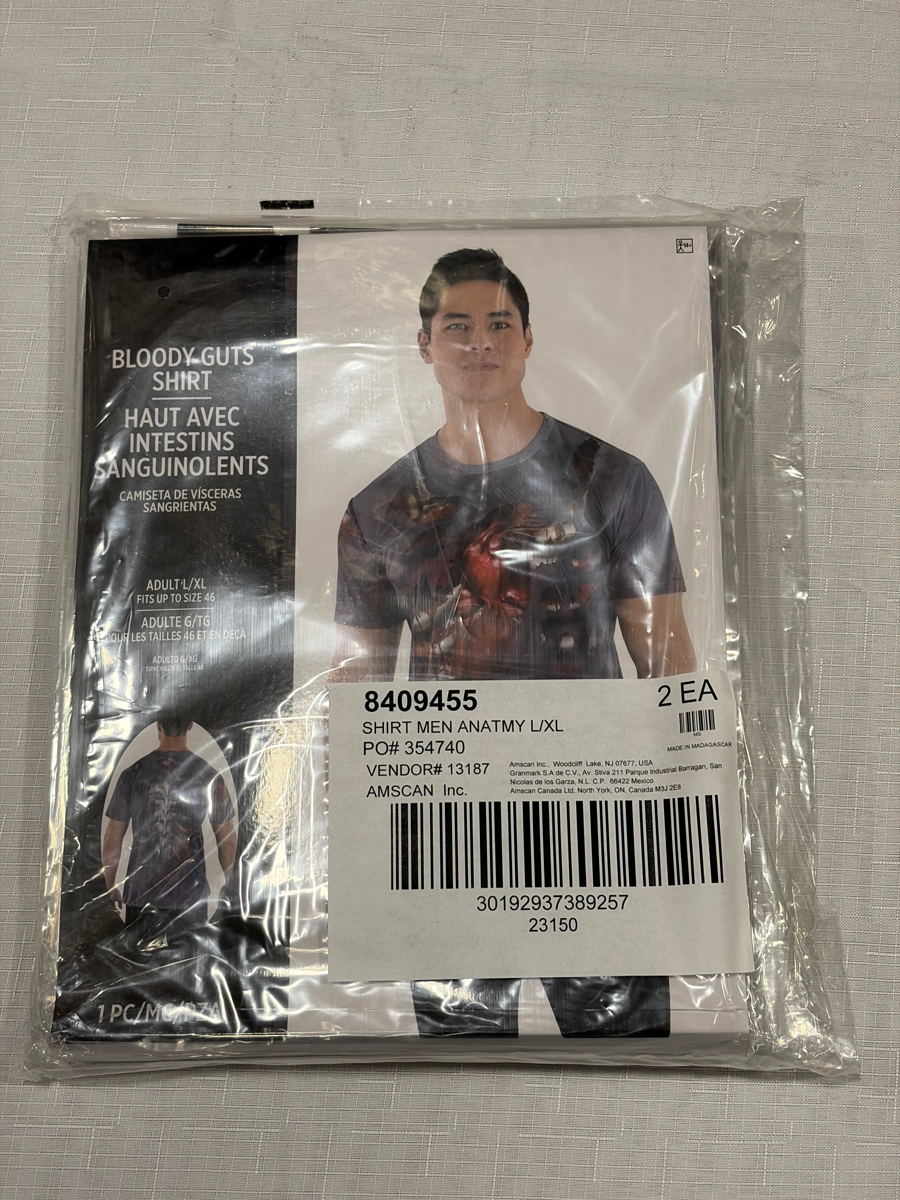 Men's Halloween Guts Anatomy T-Shirt - Adult L/XL