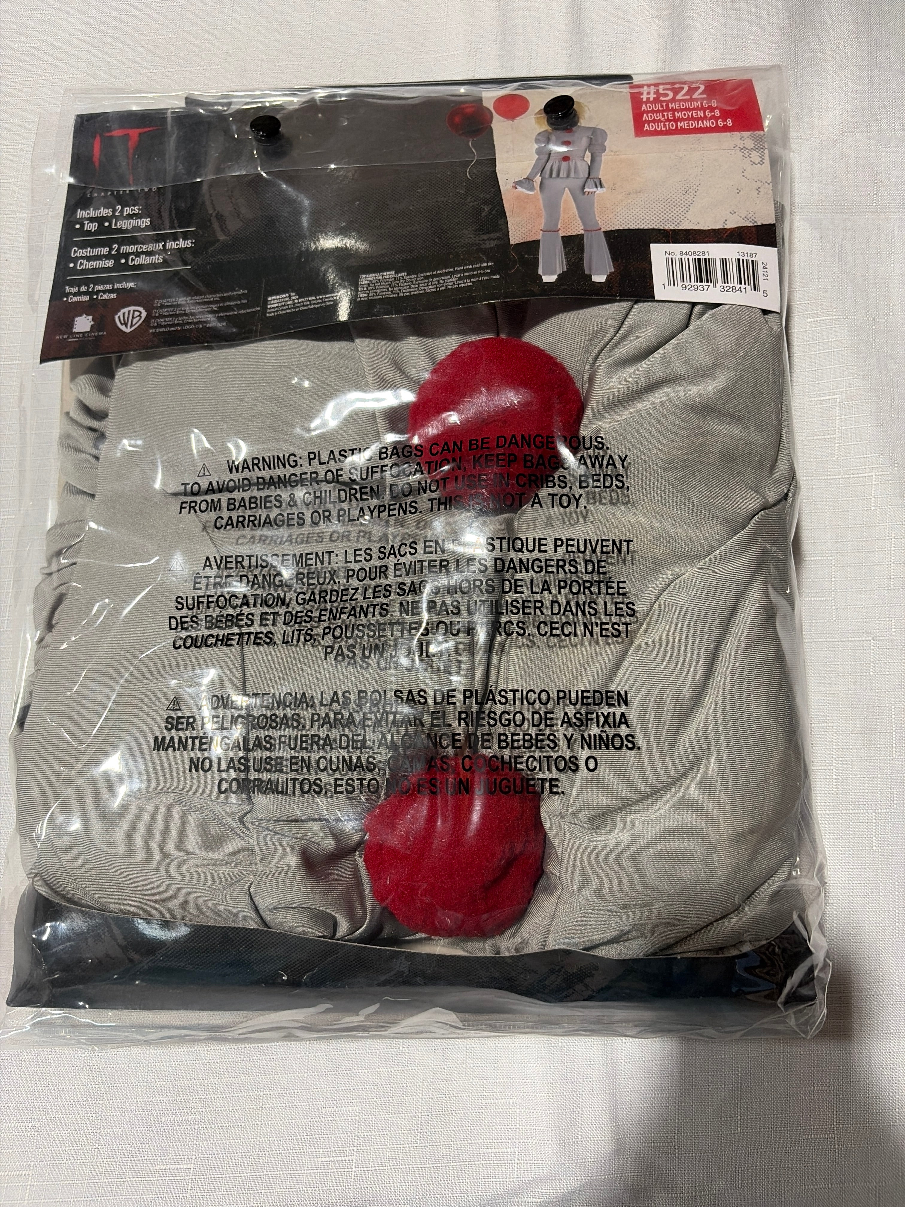 Women's Pennywise Halloween Costume - IT Chapter 2 - Adult M (6-8)