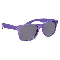Purple Classic Frame Sunglasses with UV400 Protection
