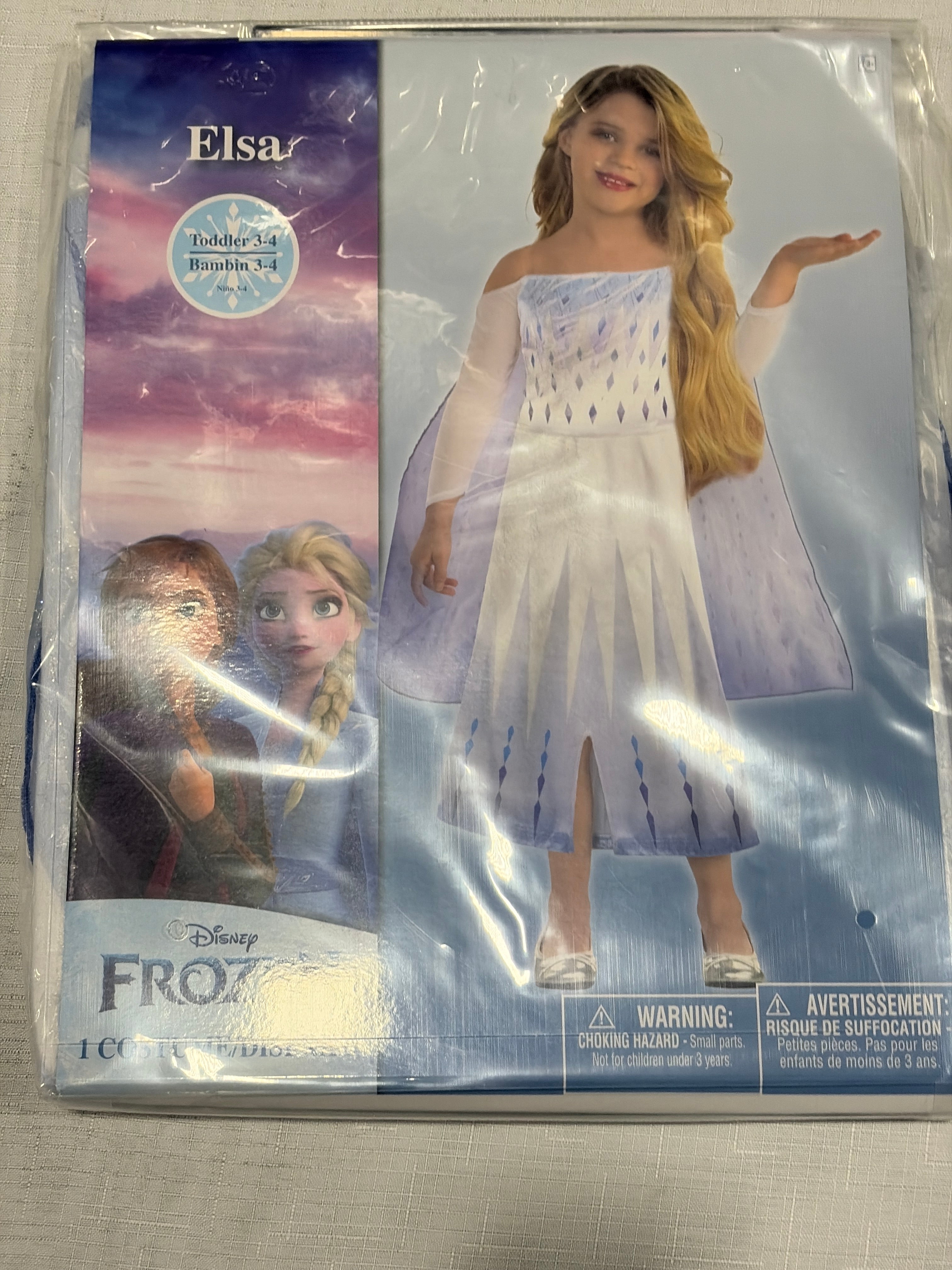 Disney Frozen 2 Elsa Halloween Costume for Girls - Toddler (3-4)