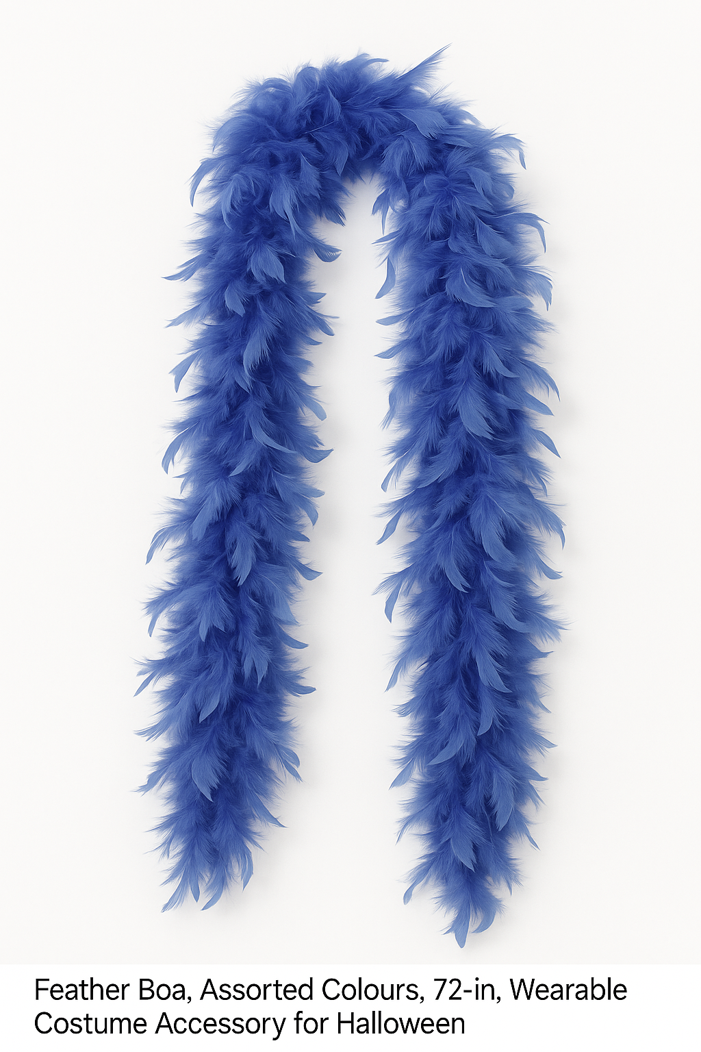 Royal Blue Feather Boa - 72" Costume Accessory