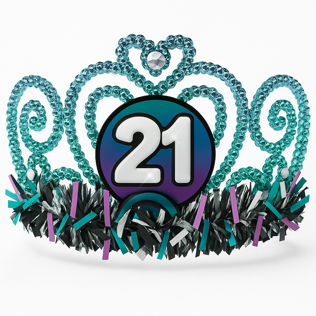 Flashing 21st Birthday Tiara for Adults