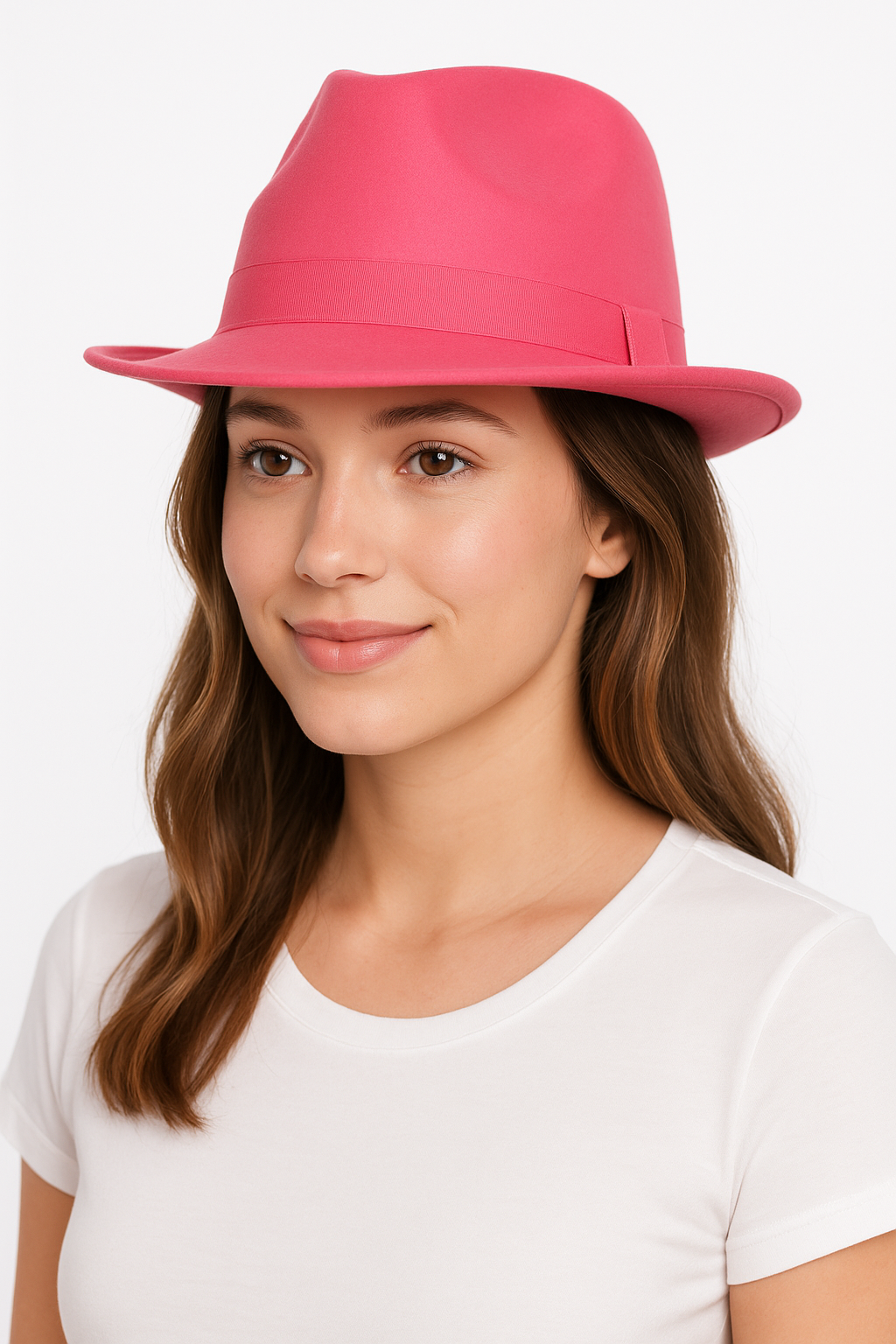Bright Pink Fedora Hat - Stylish Costume Accessory