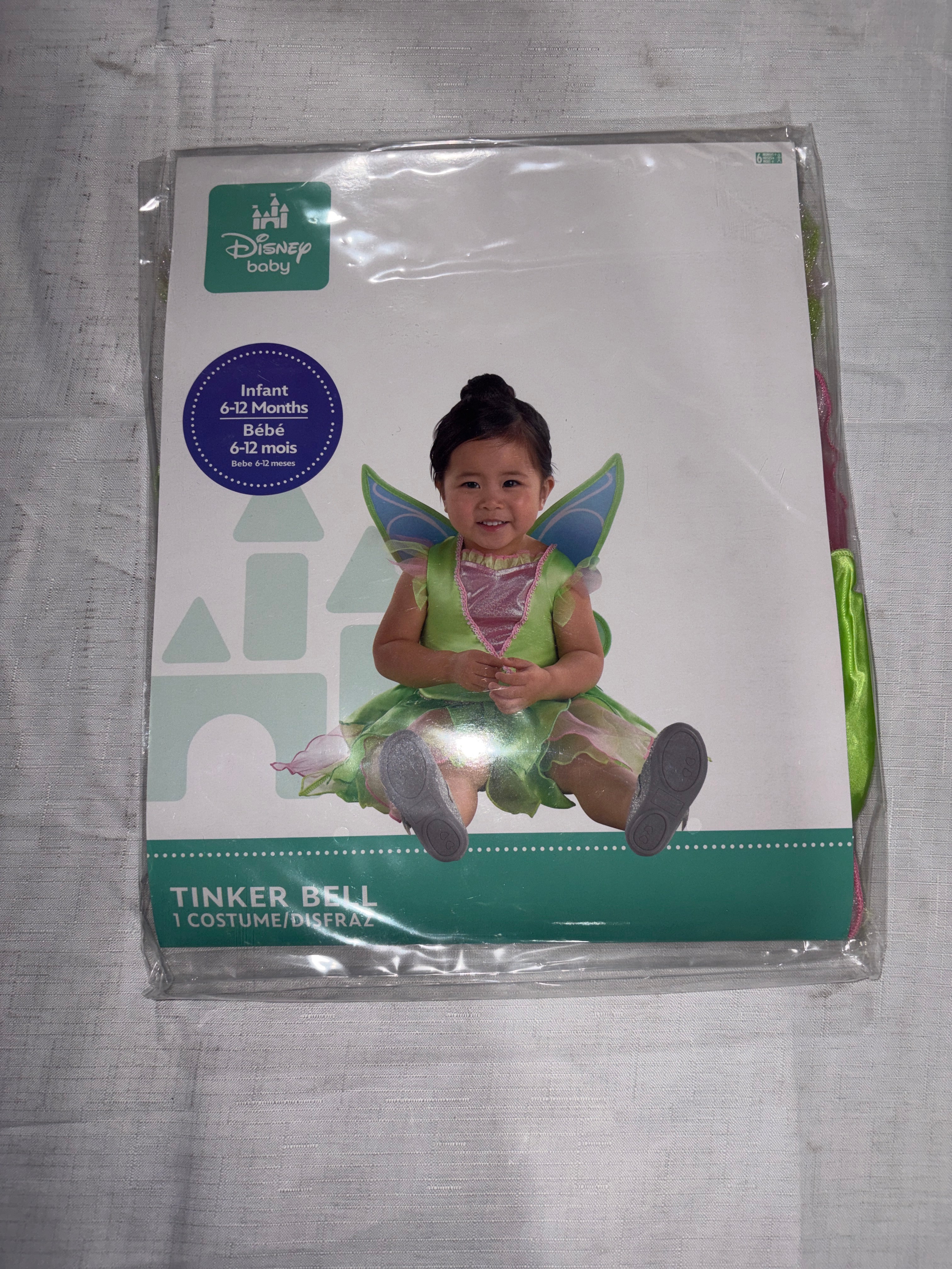 Tinker Bell Disney Princess Costume with Wings - Infant (6-12 Months)