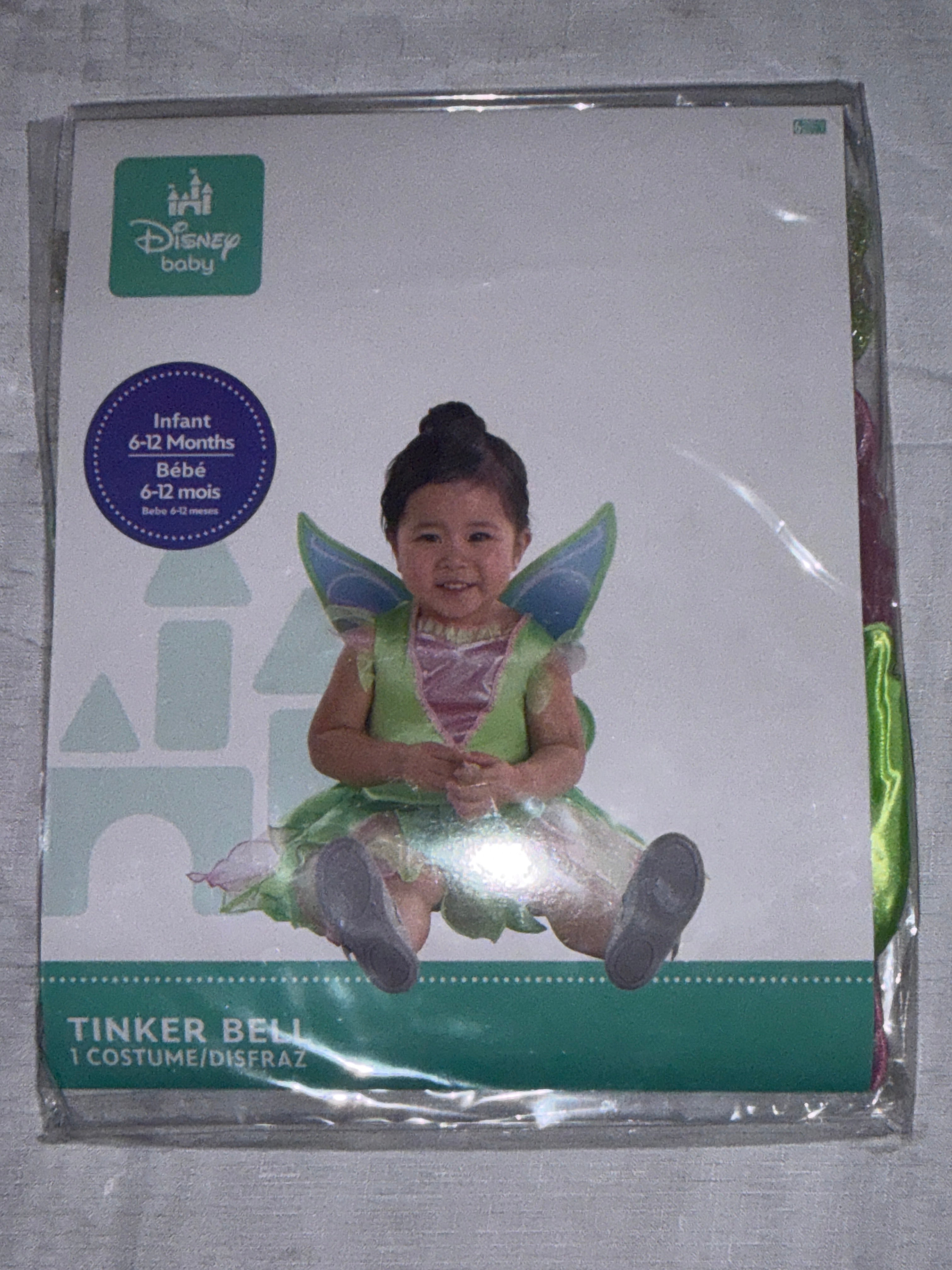 Tinker Bell Disney Princess Costume with Wings - Infant (6-12 Months)