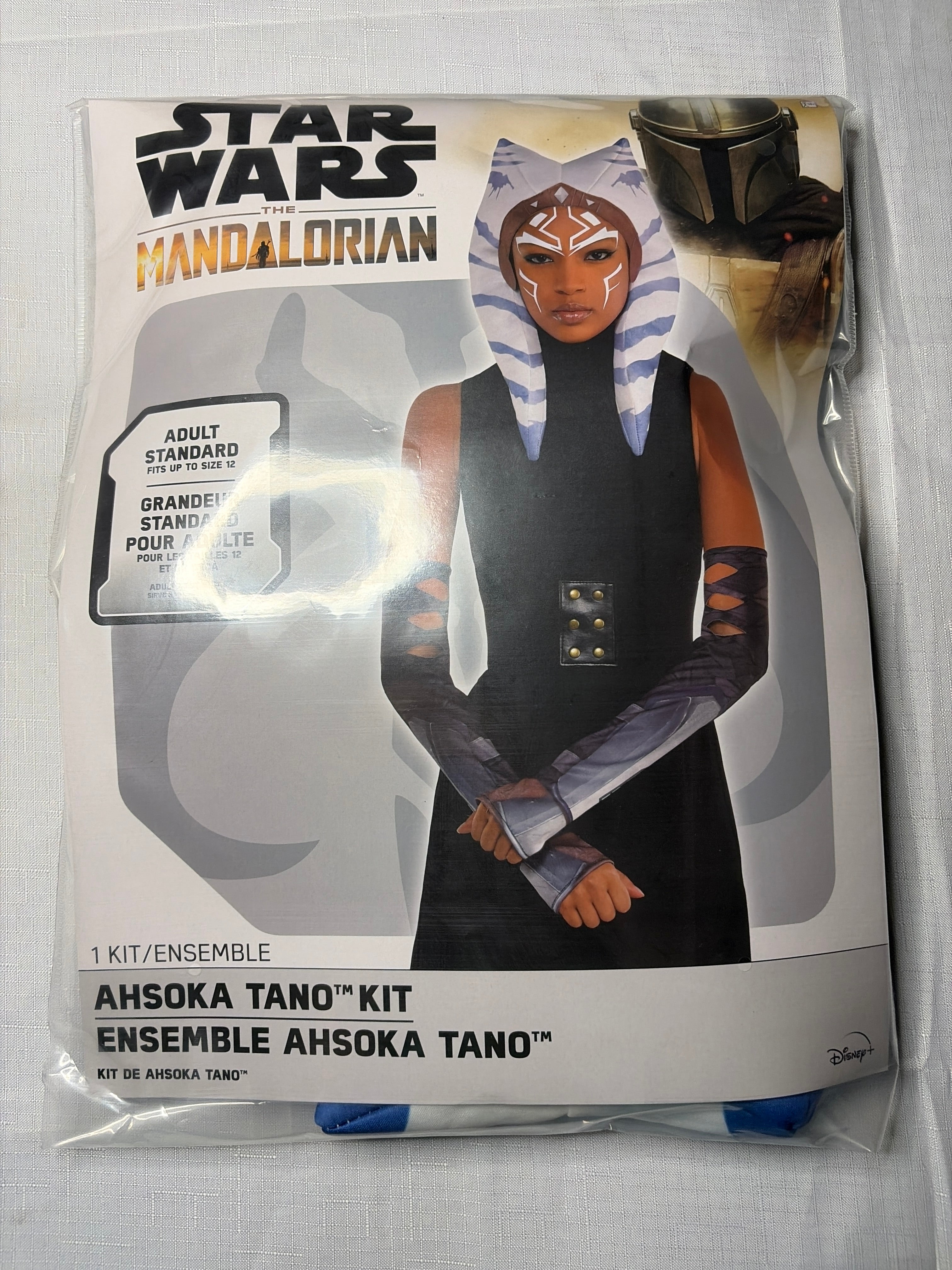 Star Wars Ahsoka Costume Accessory Kit with Headpiece & Arm Sleeves - Adult One Size