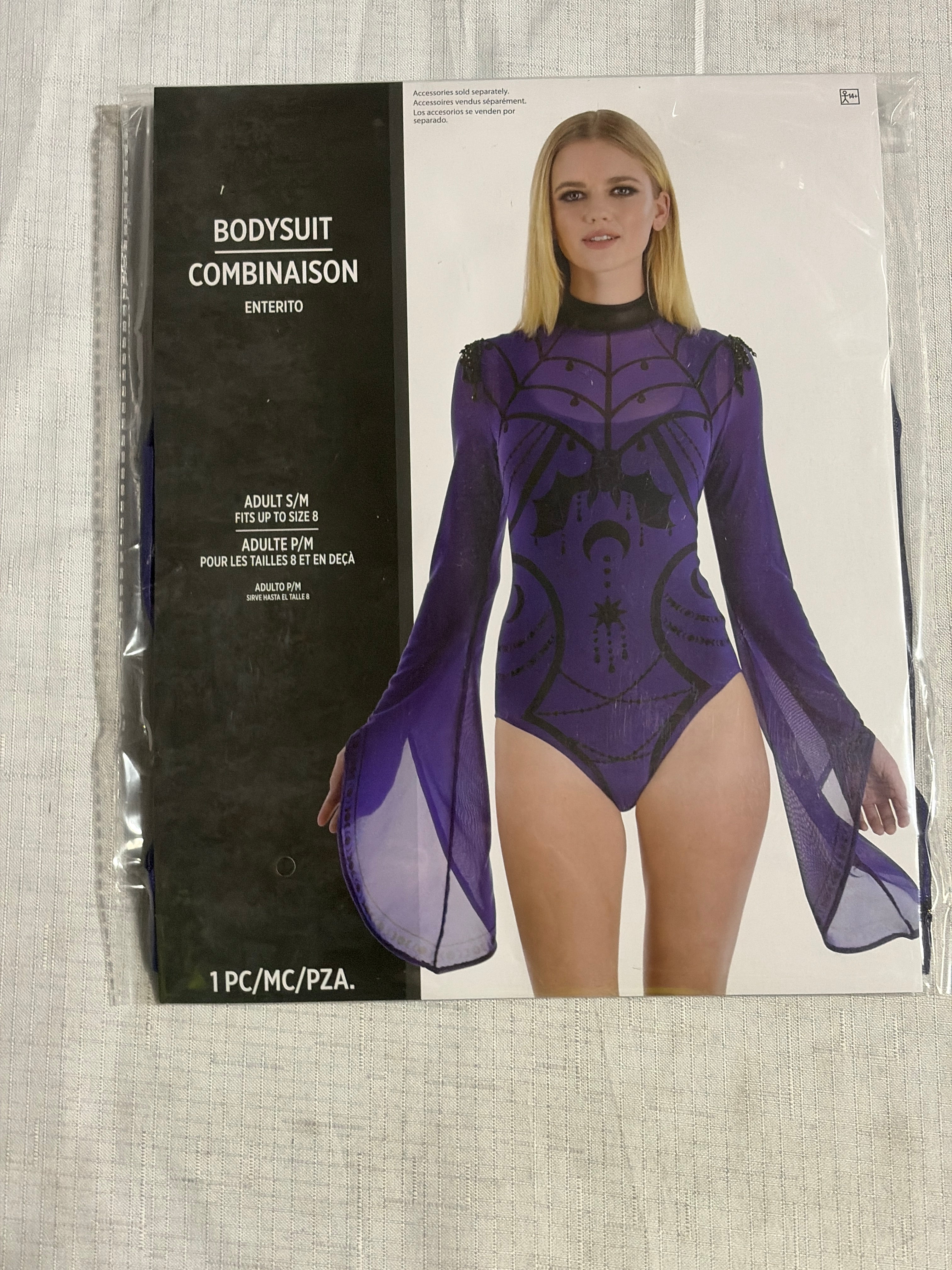 Enchanting Bad Witch Bodysuit Costume - Adult S/M