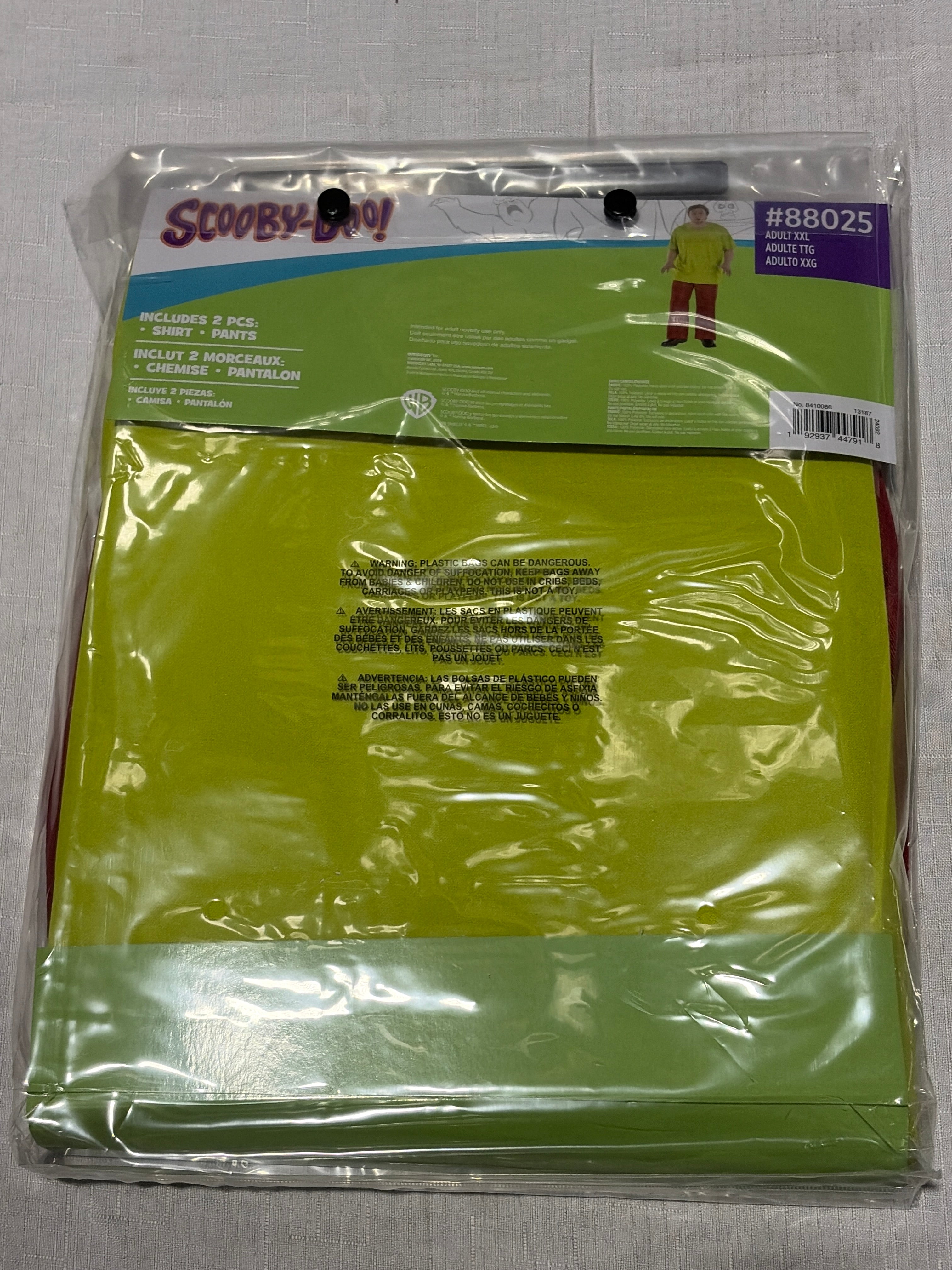 Shaggy Retro Halloween Costume for Adults - Adult 2XL (48-52)
