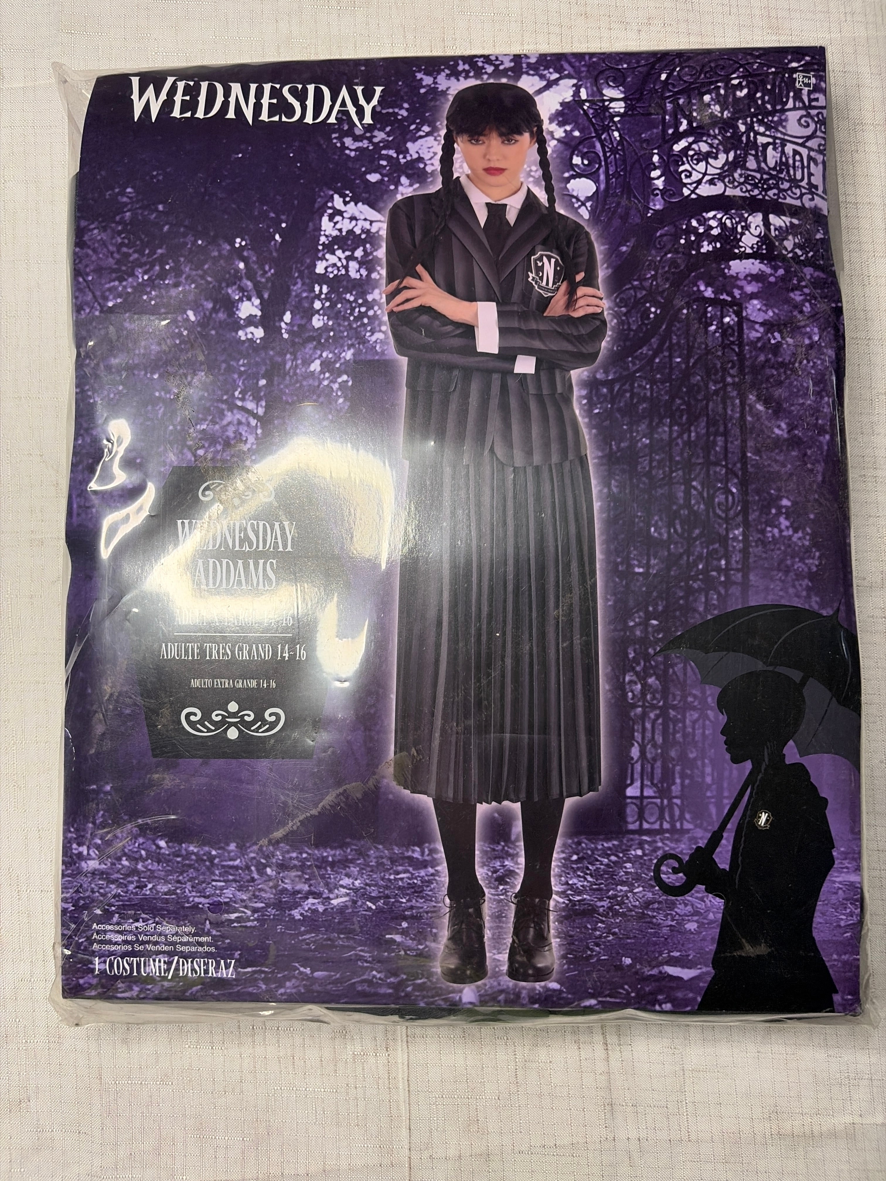 Wednesday Addams Nevermore Halloween Costume - Adult XL (14-16)