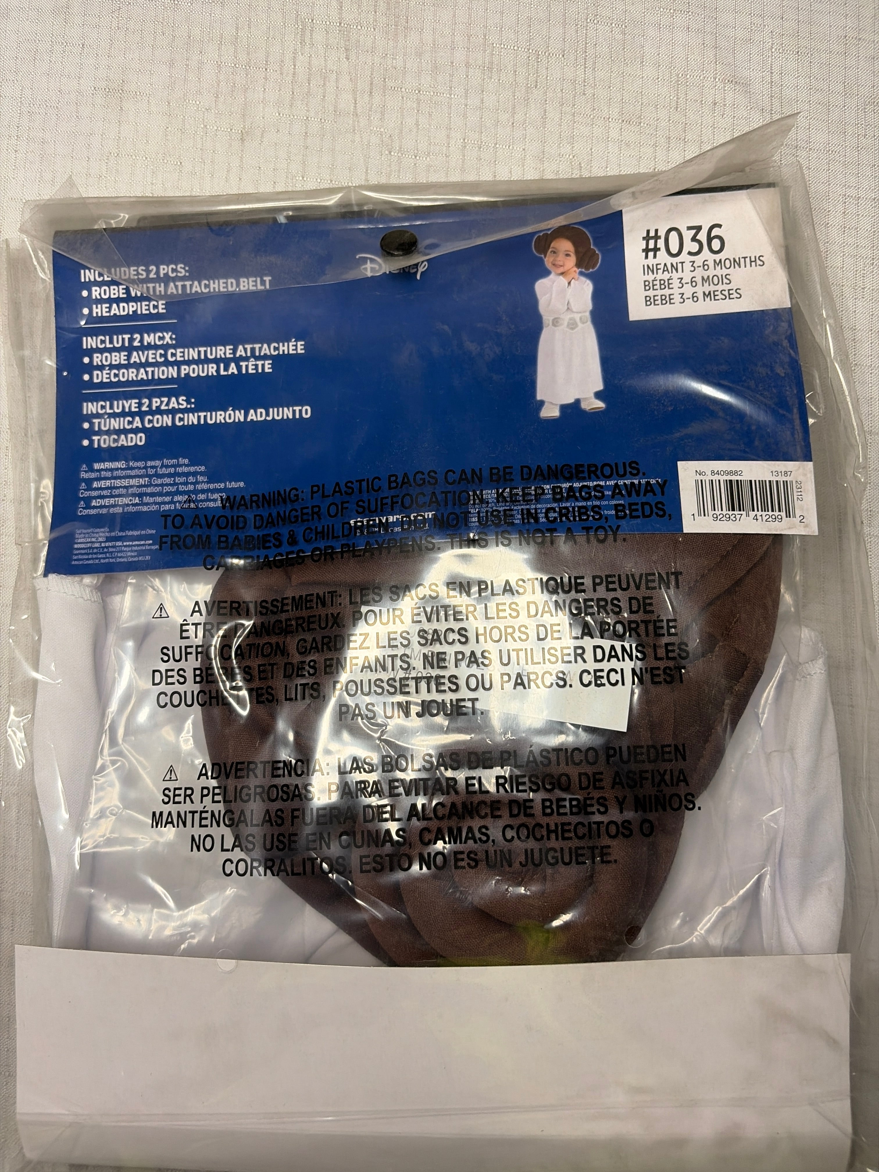 Princess Leia Costume - Star Wars Classics - Infant (3-6 Months)