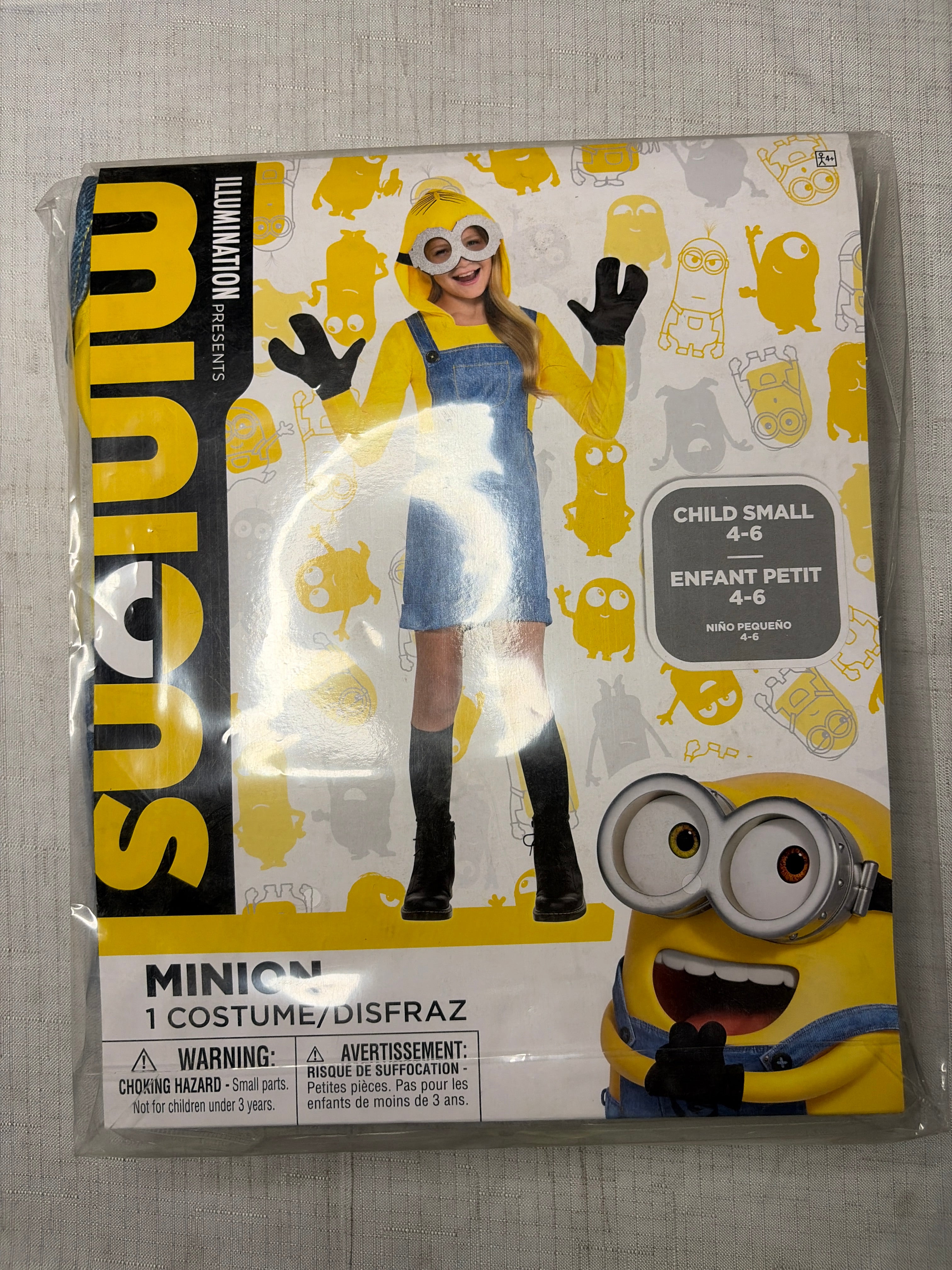 Minions 2 Movie Halloween Costume for Girls - Child S (4-6)