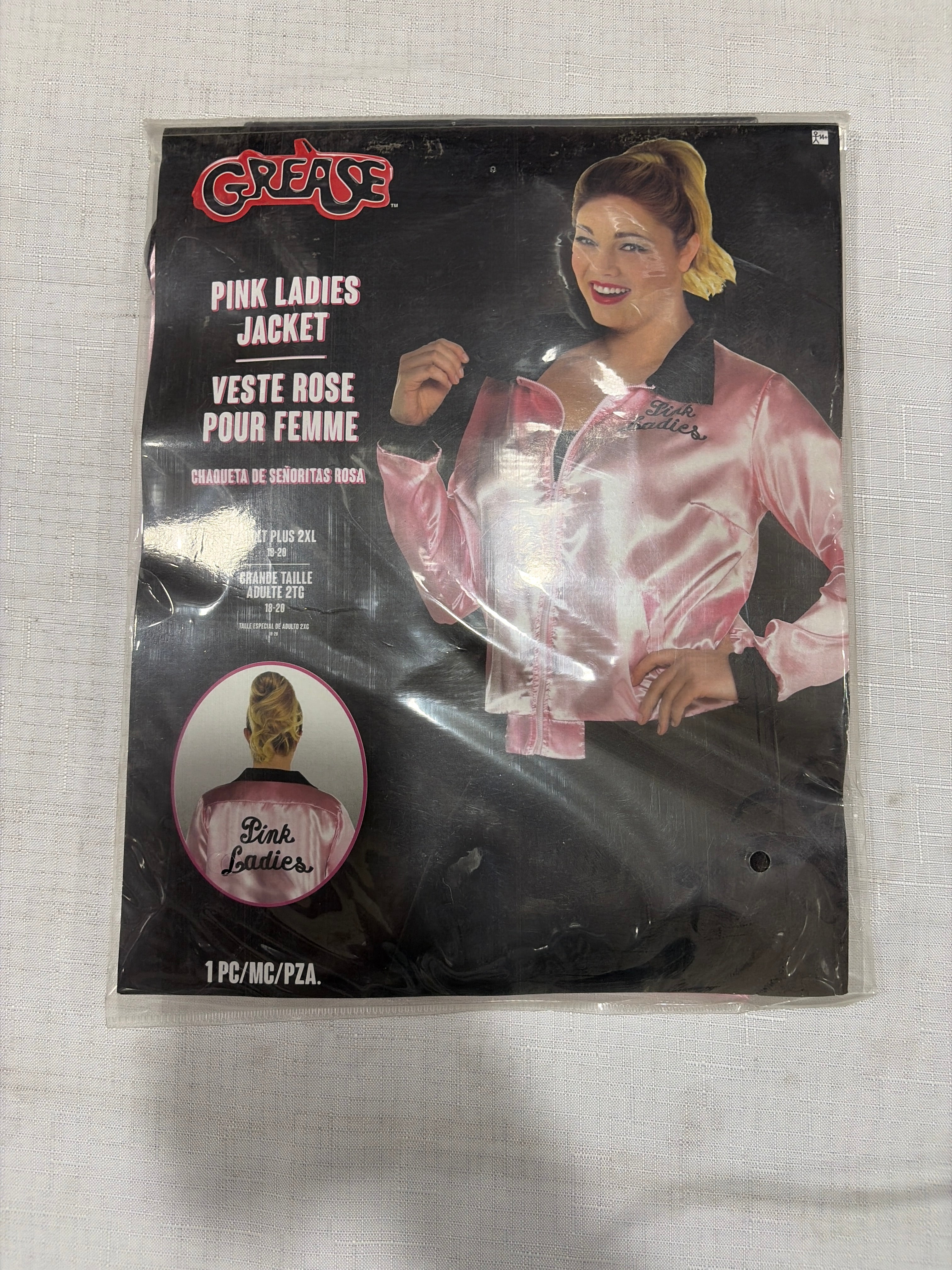 Grease Pink Ladies Jacket - Adult Costume Accessory - Adult 2XL (18-20)