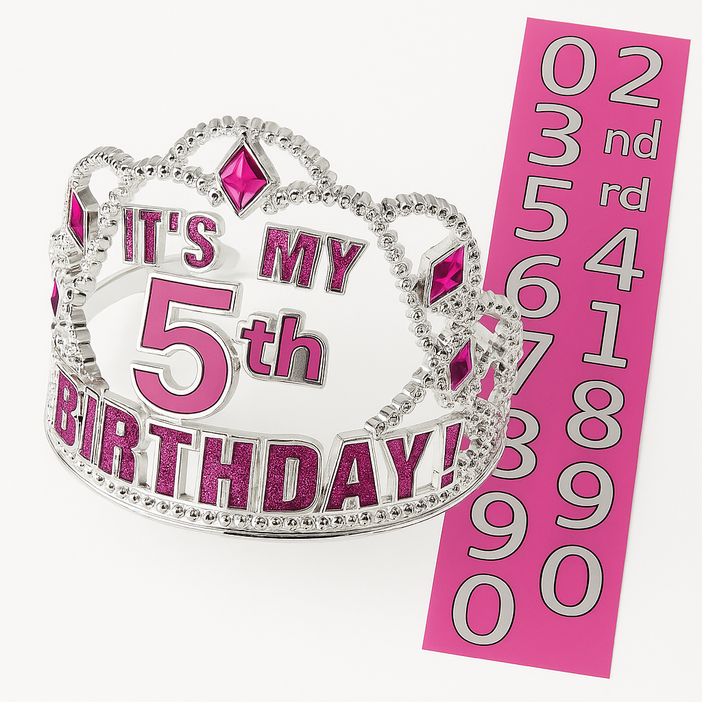 Customizable Birthday Tiara for Kids