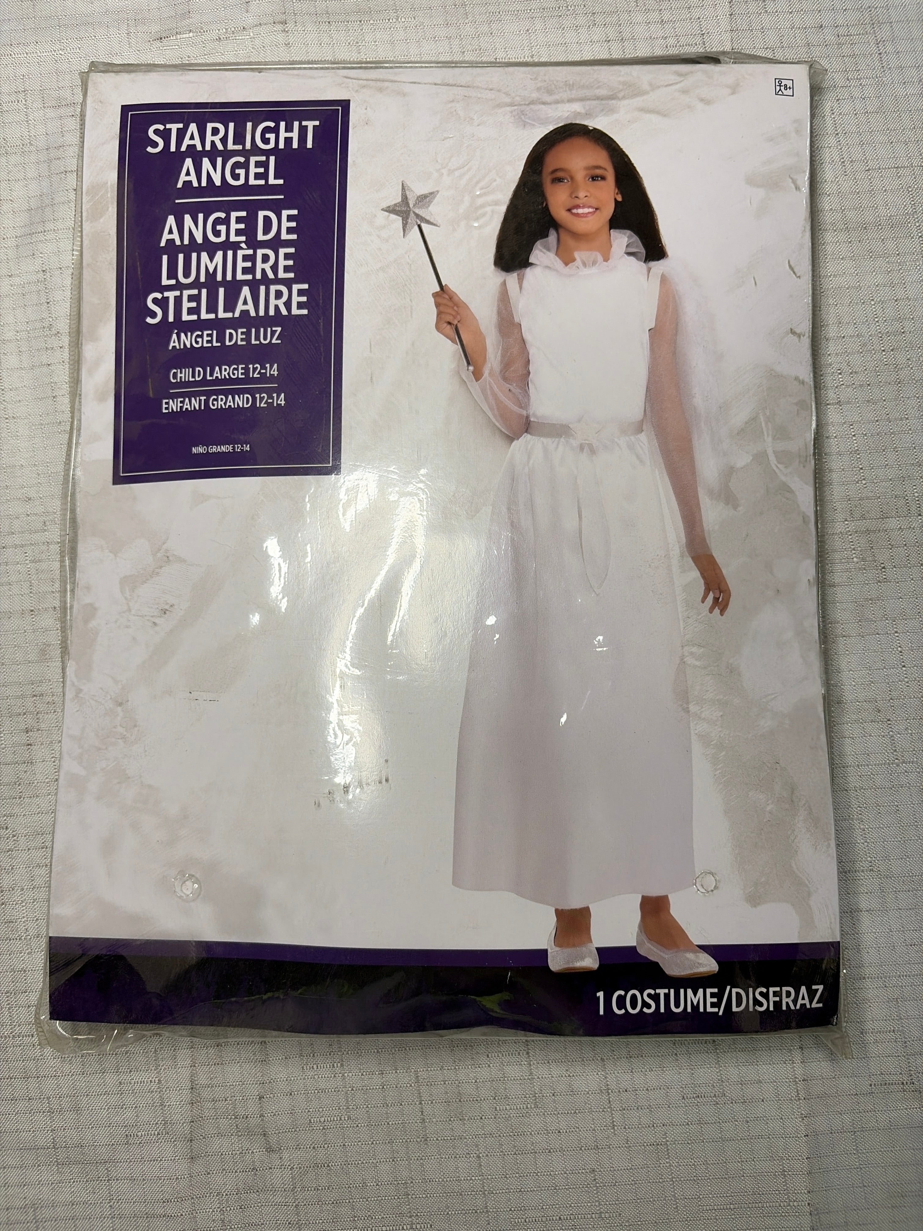 Starlight Angel Costume for Girls with Halo & Wings - Child L (12-14)
