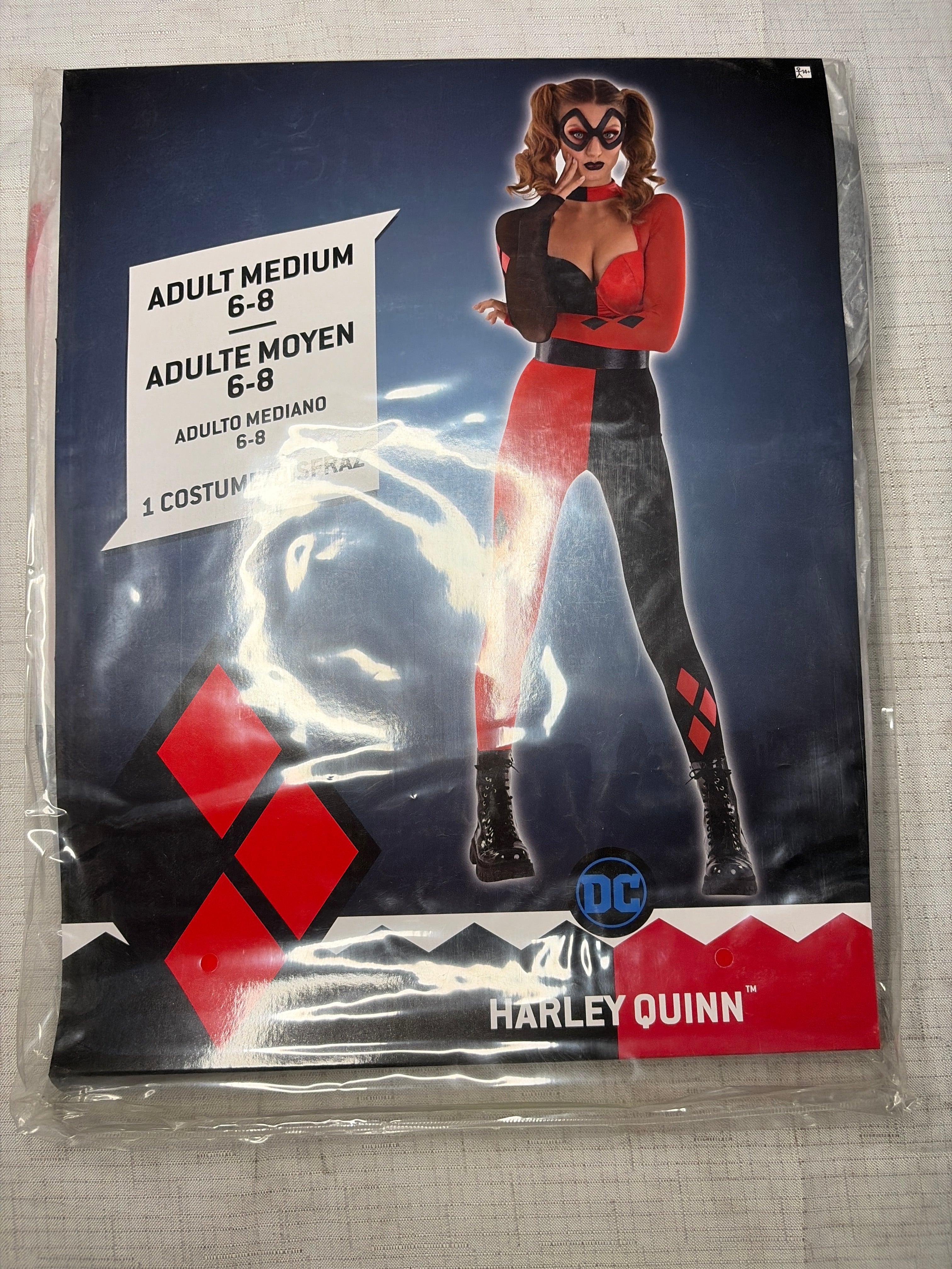Harley Quinn Halloween Costume for Women - Adult M (6-8)