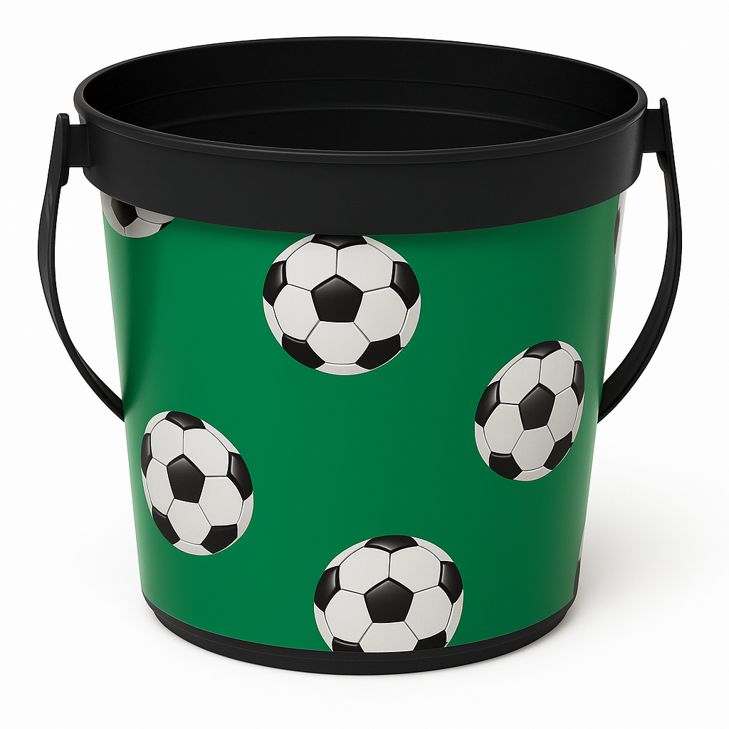 Soccer Themed Plastic Party Favor Bucket
