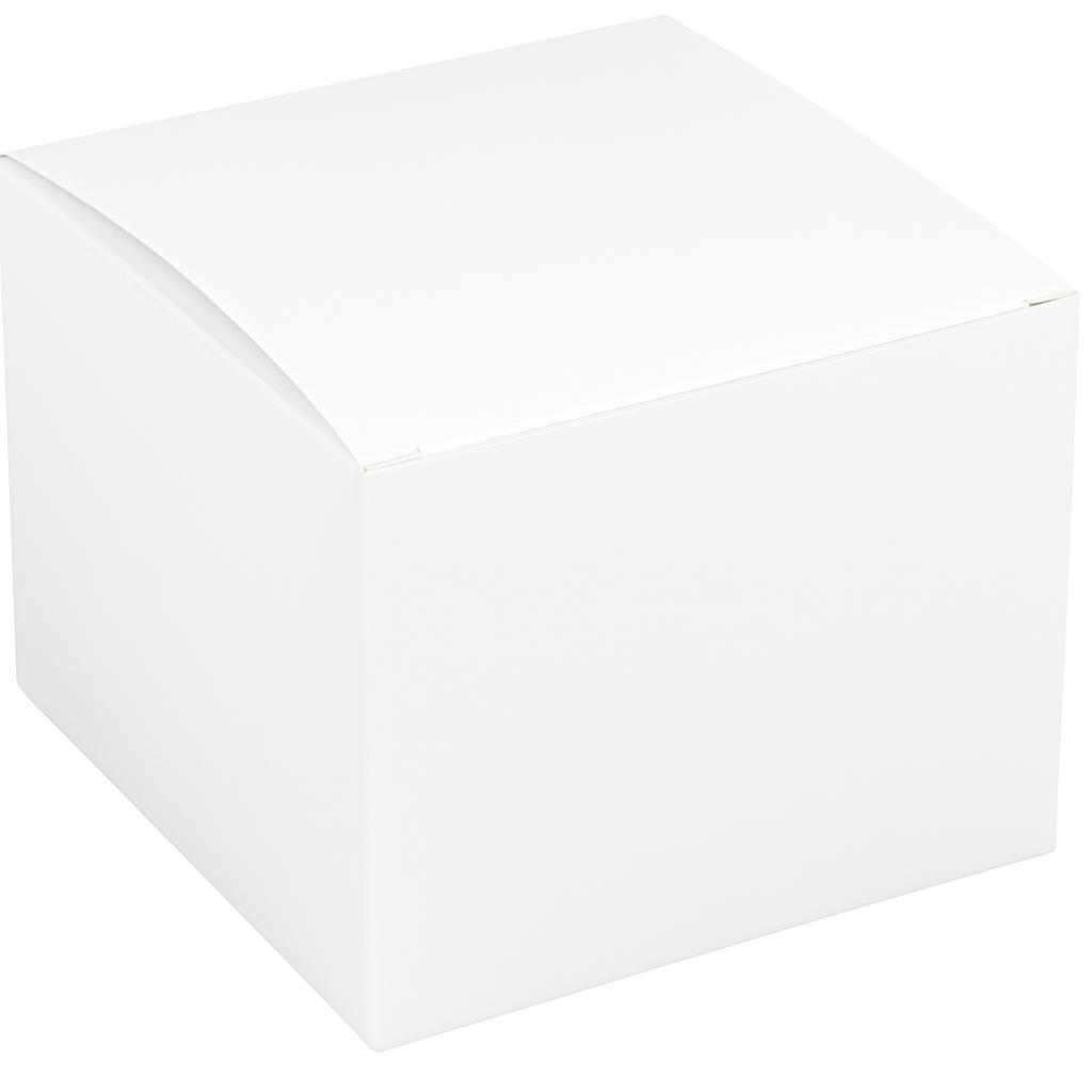 Elegant White Gift Box - 6"x6"x4"
