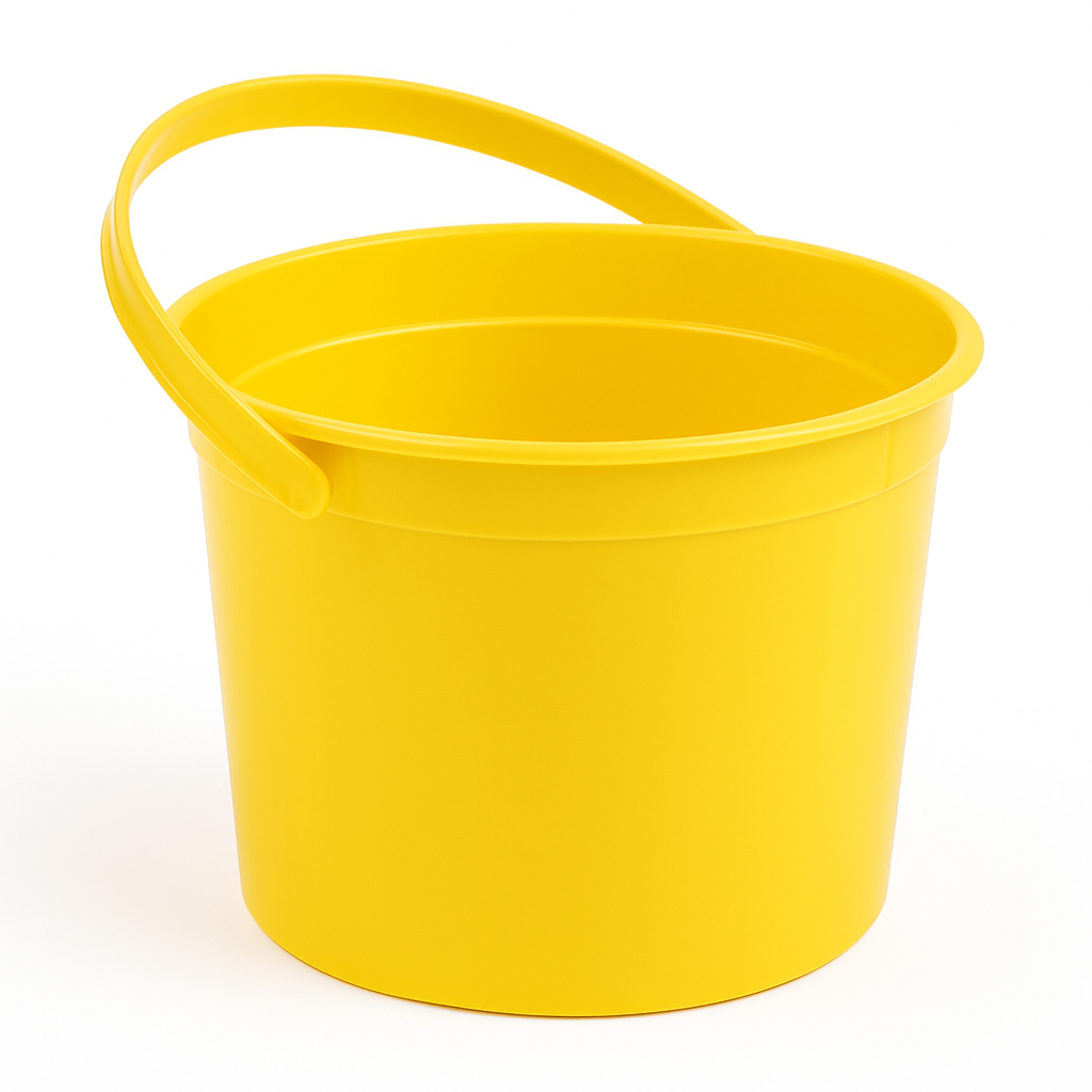 Sunshine Yellow Plastic Party Pail