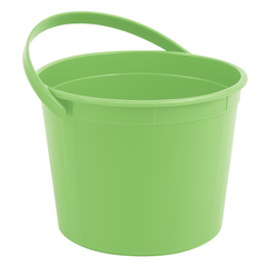 Kiwi Green Plastic Party Favor Bucket - 6-Inch