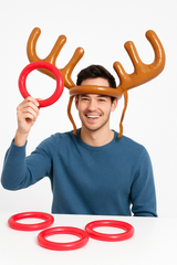 Inflatable Reindeer Ring Toss Game - Festive Christmas Fun