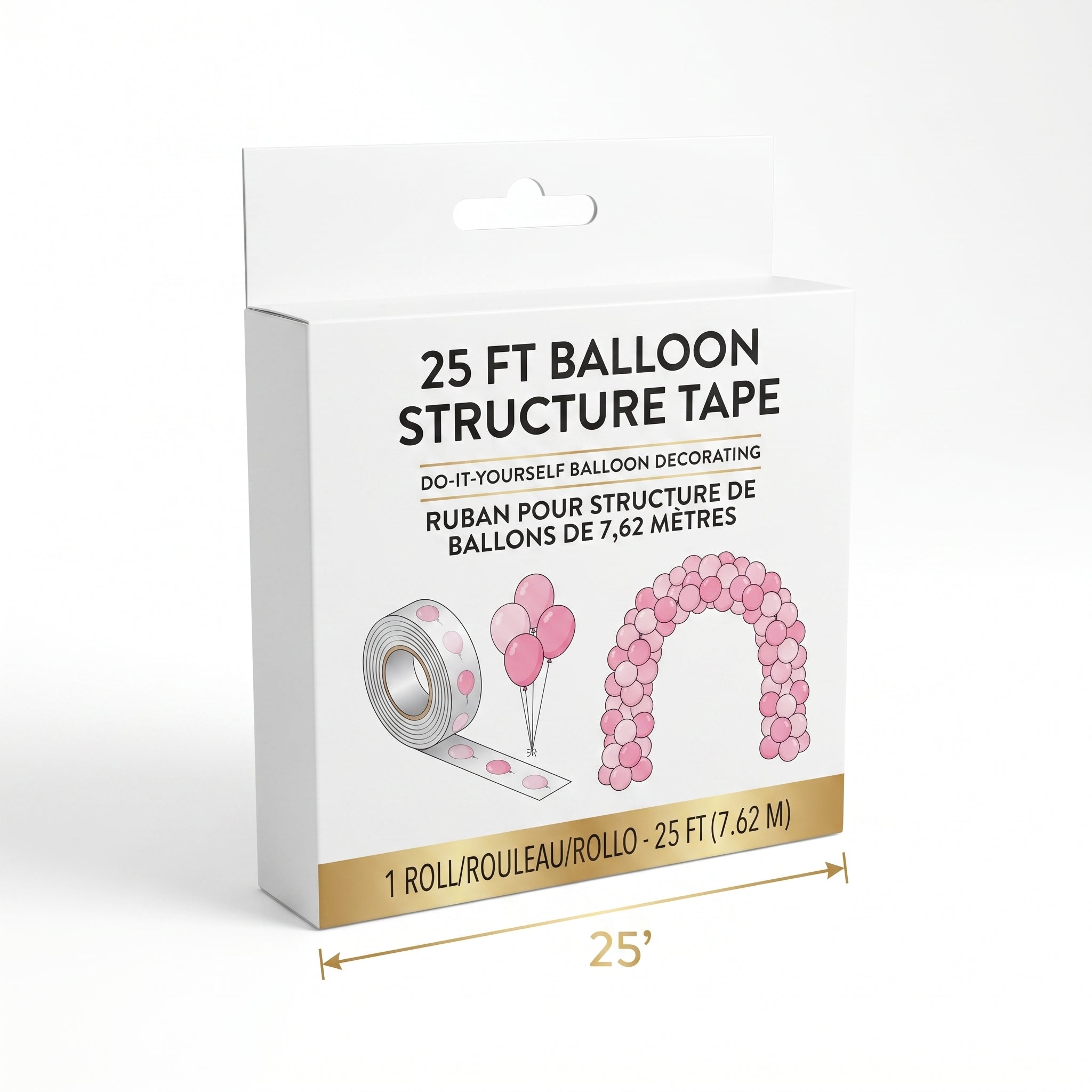 25FT Balloon Structure Tape for DIY Party Decorations