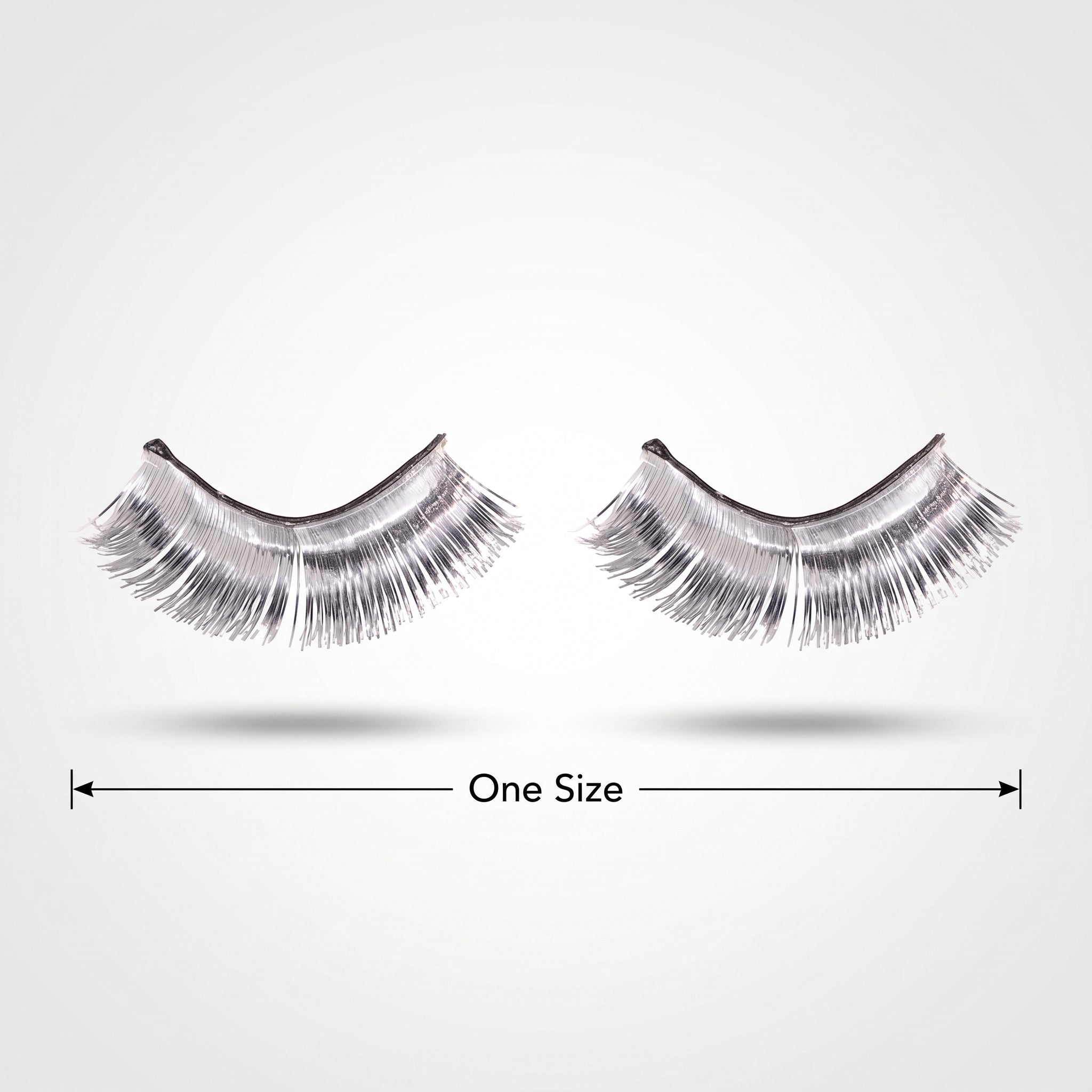 Self-Adhesive Silver Tinsel False Eyelashes