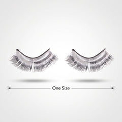 Self-Adhesive Silver Tinsel False Eyelashes