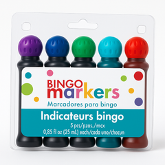 Multi-Colored Bingo Daubers Set, 5-Pack