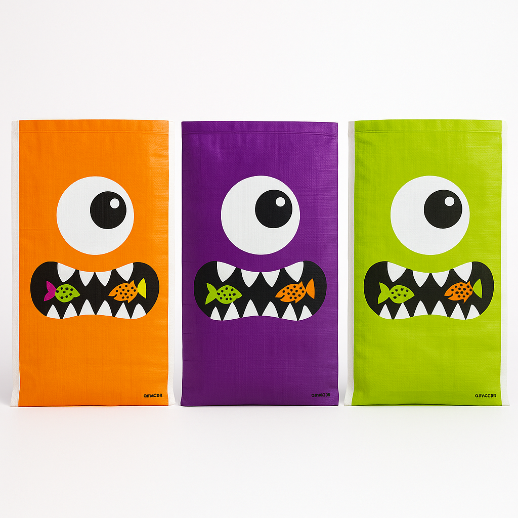 Boo Crew Monster Potato Sacks - 41" Halloween Race Game (6-Pack)