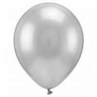 Pearl Silver Latex Balloons - 12 In. | 15 Count