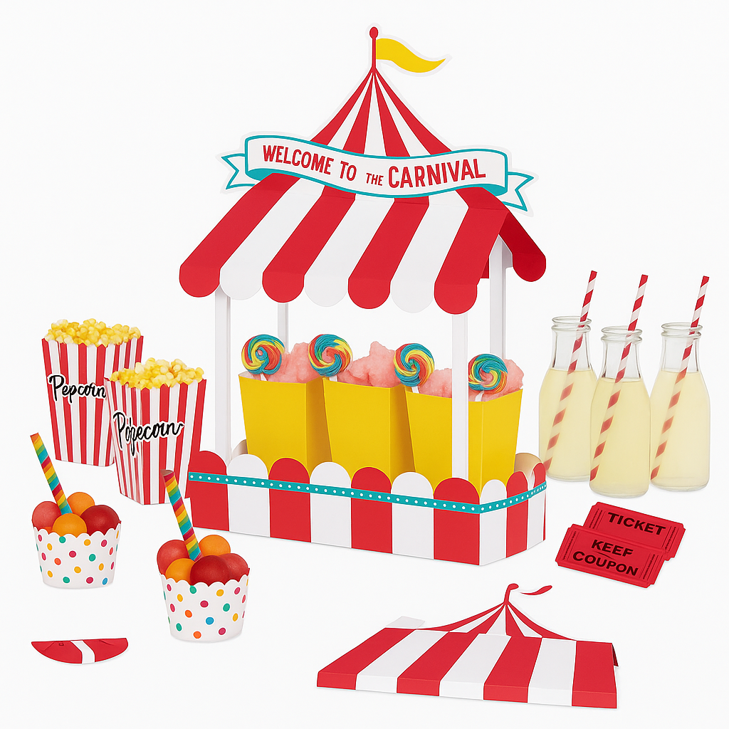 Welcome to the Carnival Table Centerpiece