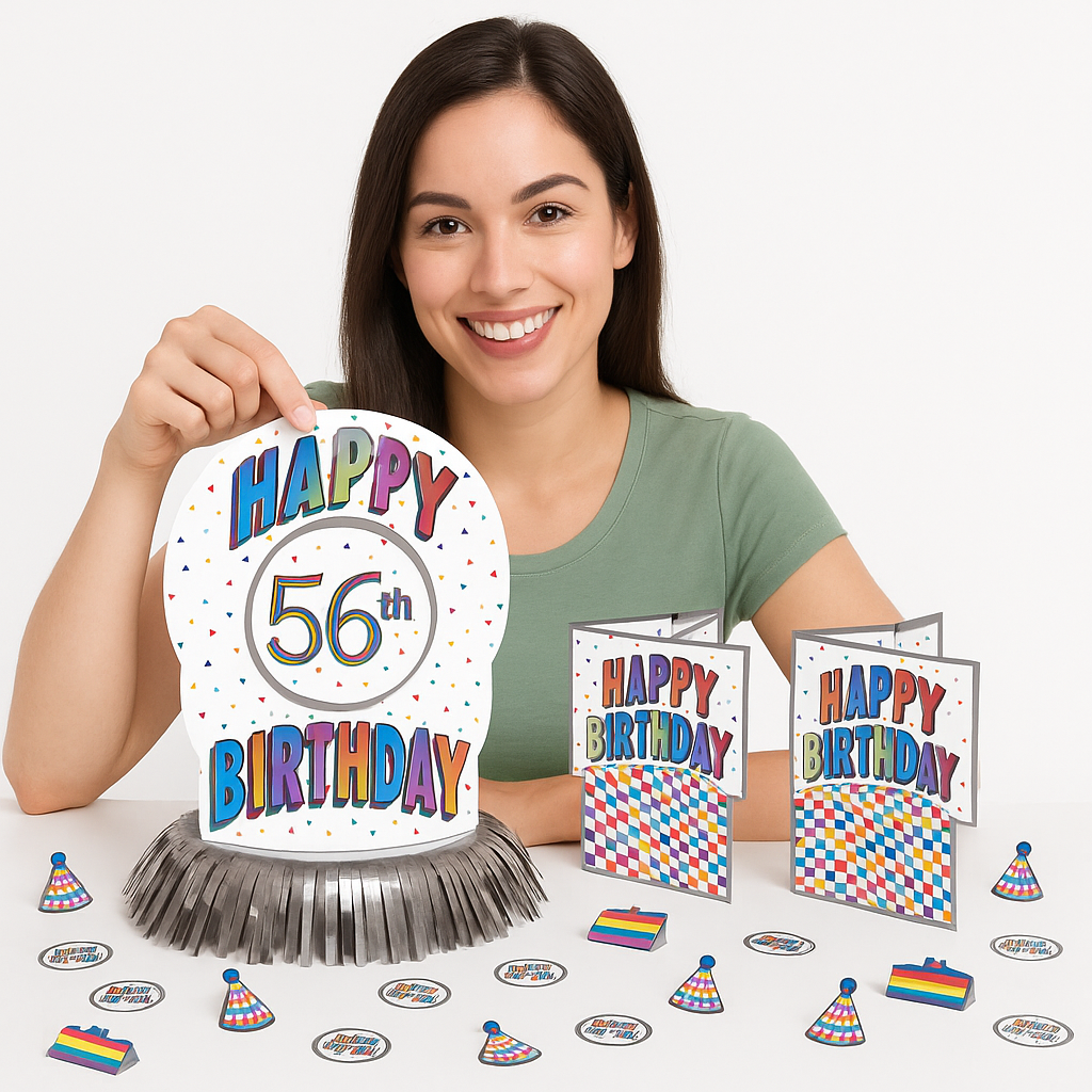 Here's to Your Birthday Table Decorating Kit, 51-Piece