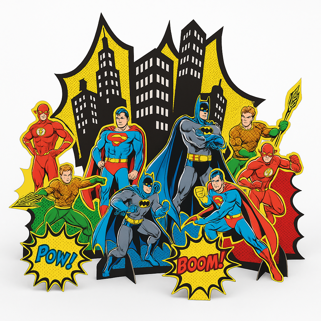 Justice League Heroes Unite Table Decorating Kit
