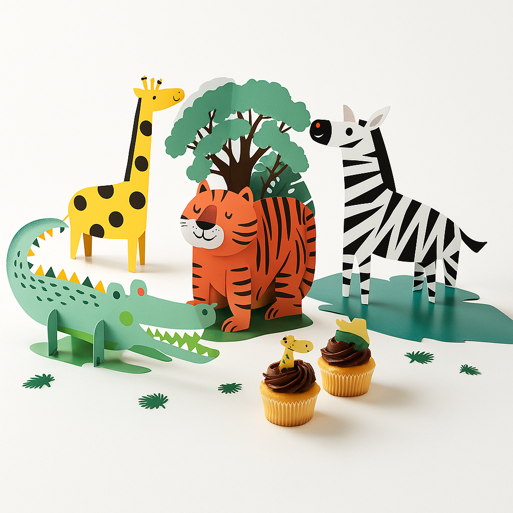 Get Wild Jungle Birthday Table Decorating Kit