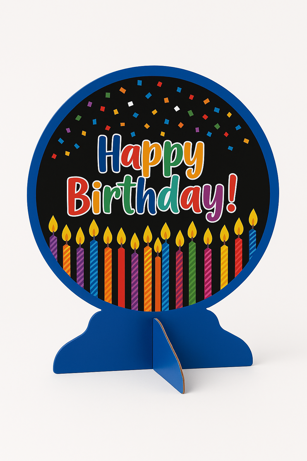 Vibrant Birthday Candle Table Centerpiece