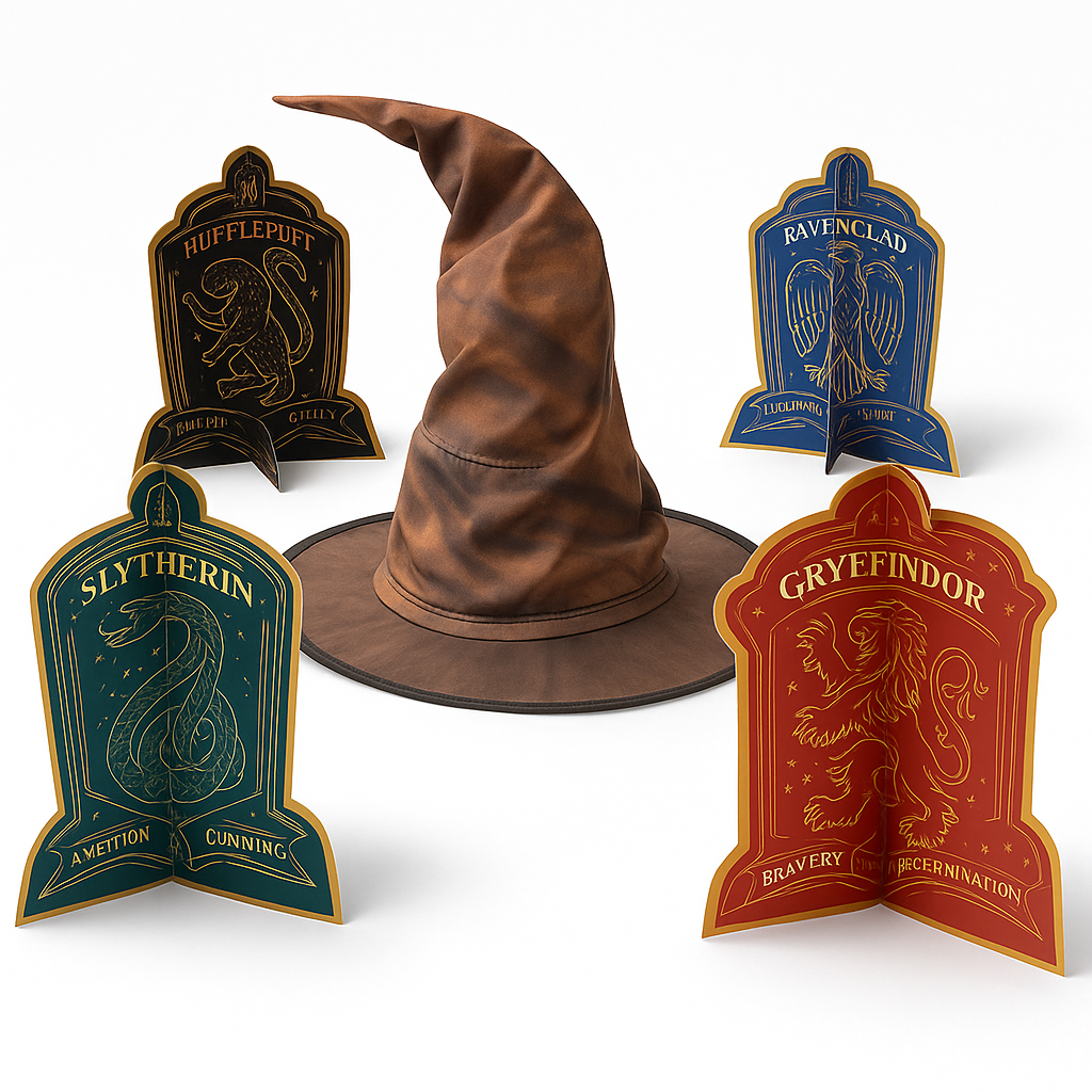 Hogwarts Houses 3D Table Decorating Kit