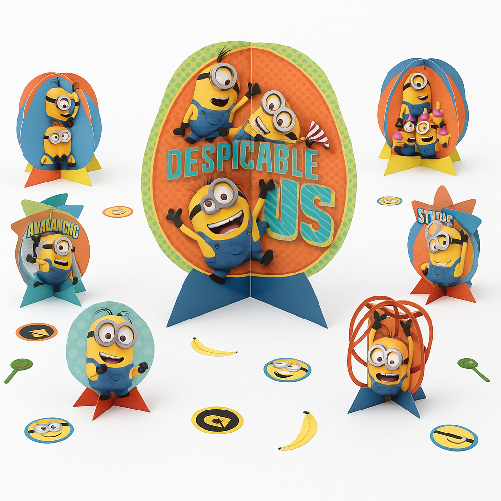 Despicable Me Minion Table Centerpiece Kit for Kids' Birthday Parties